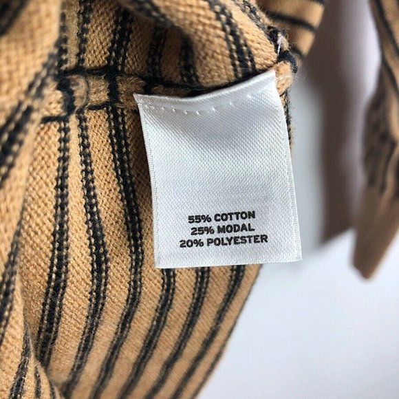 Halogen Brown Striped Knit Dolman Sleeve Sweater - Picture 4 of 6